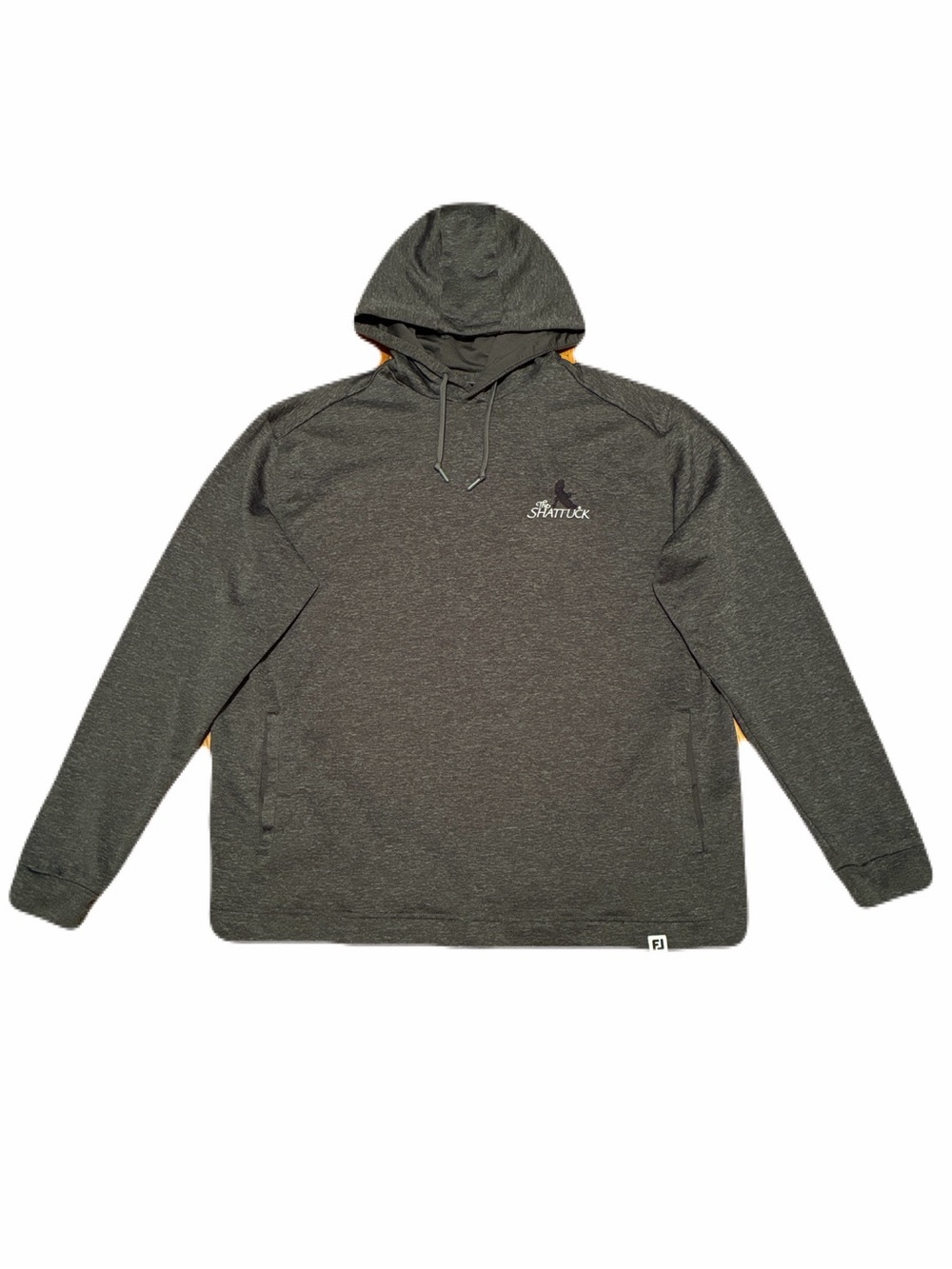 FootJoy Golf Lightweight Hoodie Sweatshirt The Shattuck Club in Grey, Mens Large